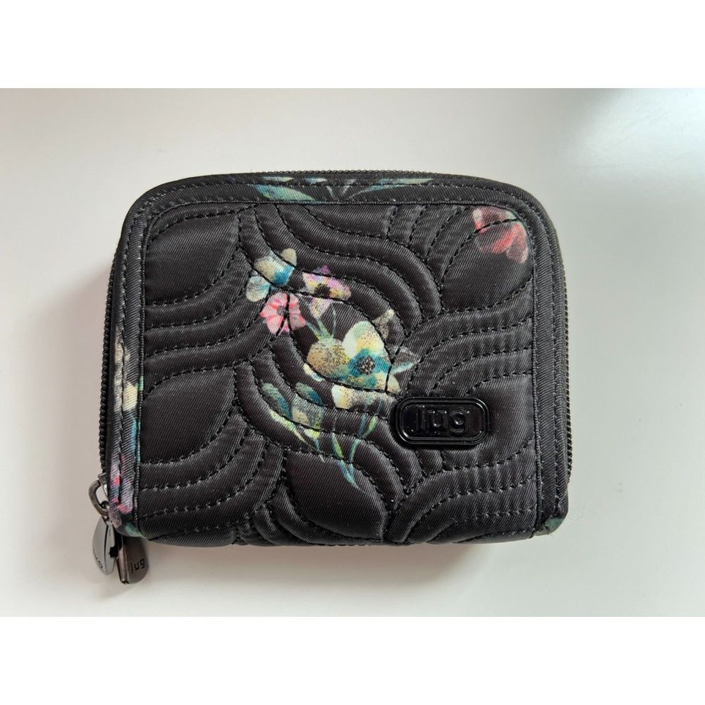 Lug Splits RFID double zip wallet. NWT.